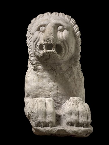 Antiquités - Stylophore Lion circa 1290-1300