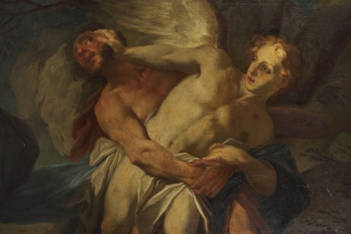 Jacob wrestling with the Angel, circa 1690 - 