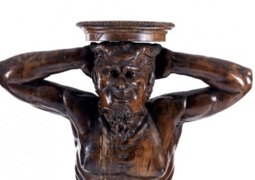 Pair of Satyr vase holders - Decorative Objects Style 