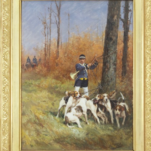 Olivier Charles de Penne (1831-1897)  - Chasse à courre - Paintings & Drawings Style Napoléon III
