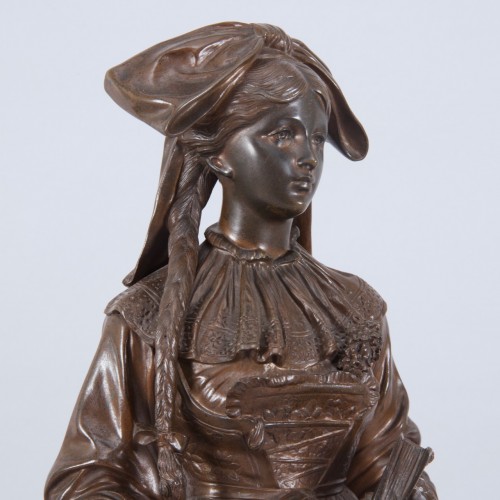 Eugène Laurent (1832-1898) - Alsacienne - Sculpture Style 