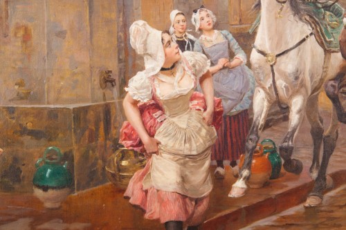 Charles Delort (1841-1895) - Scène de rue - Antiquités Bastian