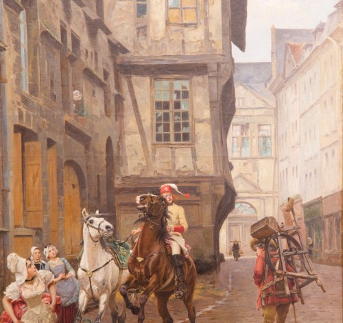 XIXe siècle - Charles Delort (1841-1895) - Scène de rue