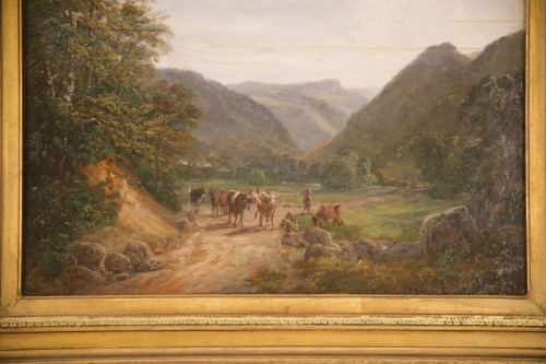 Antiquités - Paysage vosgien - David Ortlieb (1797-1875)