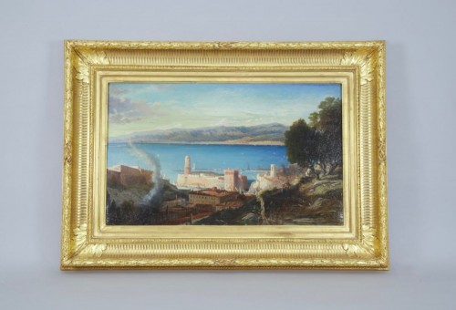 Antiquités - View of the port of Marseille - Louis Auguste G. Leconte de Roujou (1819-1902)