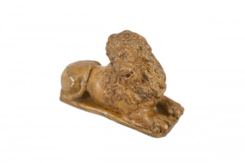 Terra-cotta lion, France 18th century