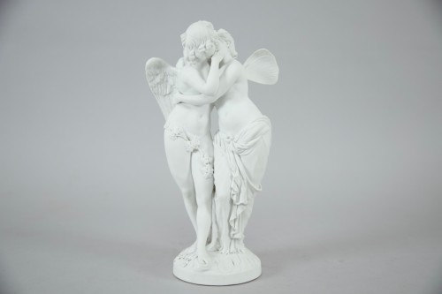 Amour et Psyché, manufacture royale de porcelaine de Berlin - Céramiques, Porcelaines Style 