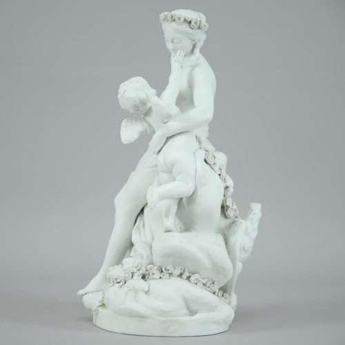 Amour caressant la Jeunesse vers 1770-1780 - Antiquités Bastian