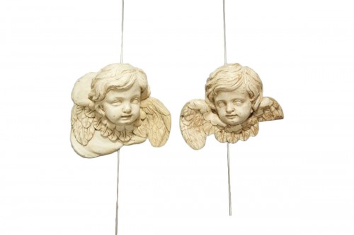 Paire de têtes d'anges, France milieu du XVIIIe siècle