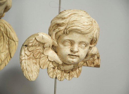 Paire de têtes d'anges, France milieu du XVIIIe siècle - Louis XV