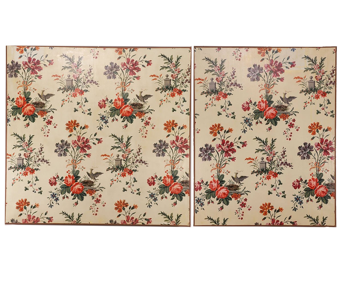 Toiles cirées à décor floral, fin du XVIIIe siècle - N.104506