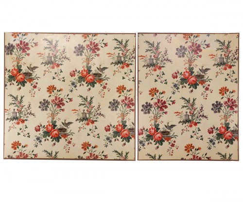 Pair of waxed canvases, France late 18th century