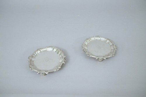 18th century - Pair of silver salver