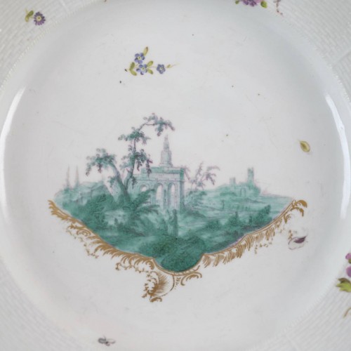 Porcelain plate, Frankenthal - Porcelain & Faience Style Transition