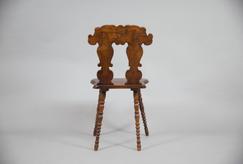 Alsatian escabelle chair, second half of the 17th century - 