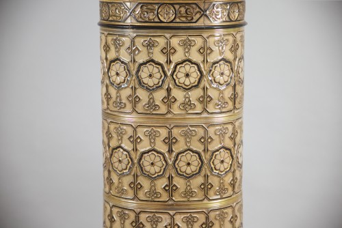 Architectural & Garden  - Earthenware stove by Joseph Hugelin&#039;s workshop circa 1850-1870