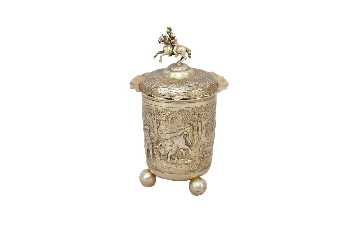 18th century silver-gilt beaker