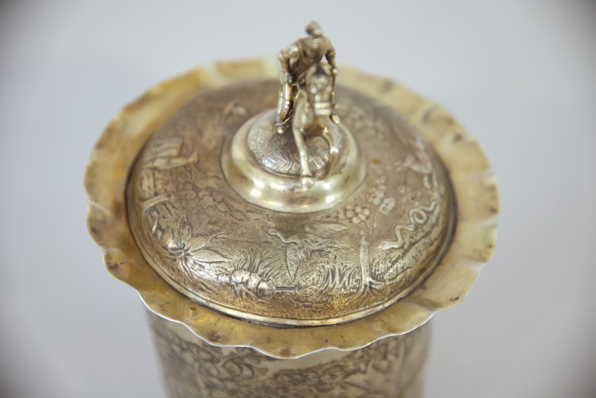 18th century silver-gilt beaker