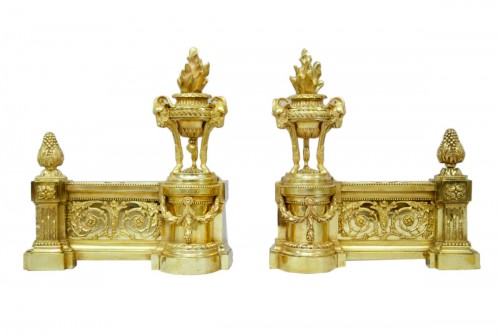 Pairs of andirons circa 1775-1780