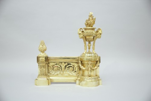 Pairs of andirons circa 1775-1780 - Decorative Objects Style Louis XVI