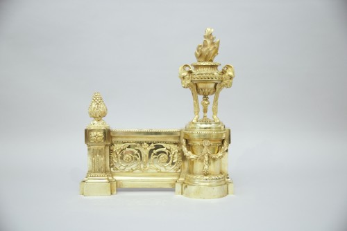 Paire de chênets vers 1775-1780 - Objet de décoration Style Louis XVI