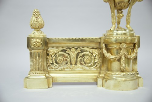 Louis XVI - Pairs of andirons circa 1775-1780