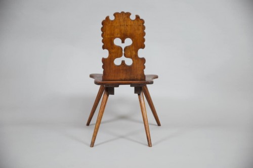 Série de quatres chaises alsaciennes - Antiquités Bastian