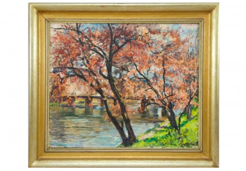 Lucien Haffen (1888-1968) -  Spring landscape