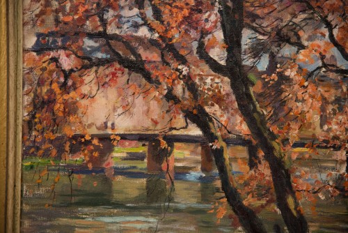 XXe siècle - Lucien Haffen (1888-1968) - Paysage de printemps