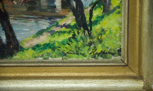 Lucien Haffen (1888-1968) - Paysage de printemps - 