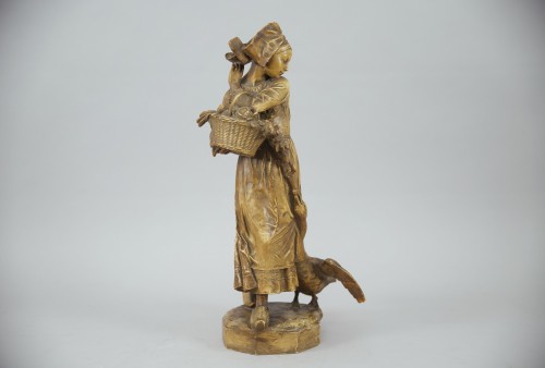 XXe siècle - Gänseliesel, plâtre réalisée d’après Albert Schultz (1871-1953)
