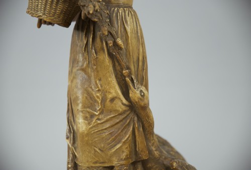 Antiquités - Gänseliesel, plâtre réalisée d’après Albert Schultz (1871-1953)