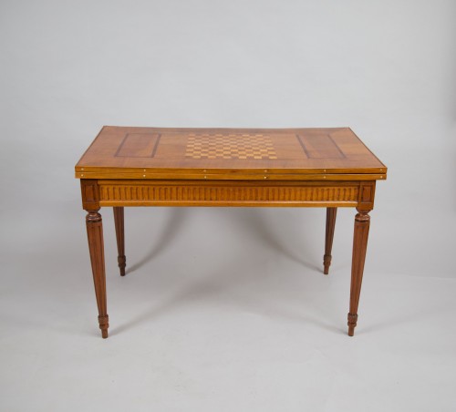 Table à jeux, Alsace vers 1780 - Mobilier Style Louis XVI