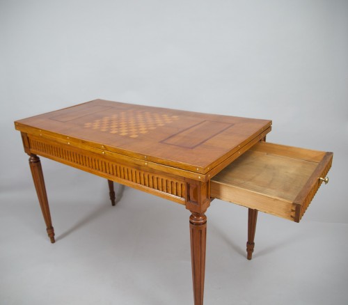 Antiquités -  Louis XVI game table, Alsace circa 1780