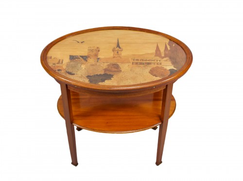 Table in marquetry - Paul Spindler (1906-1980)