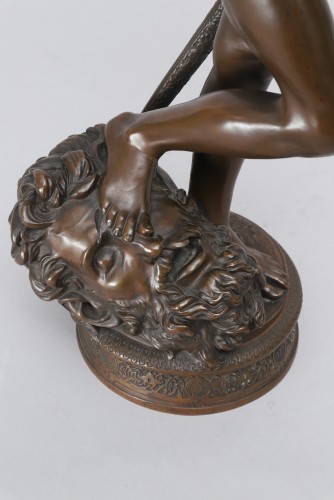 Antonin Mercié (1845-1916) – David, vainqueur de Goliath - 
