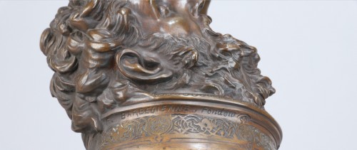 Antiquités - Antonin Mercié (1845-1916) – David, vainqueur de Goliath