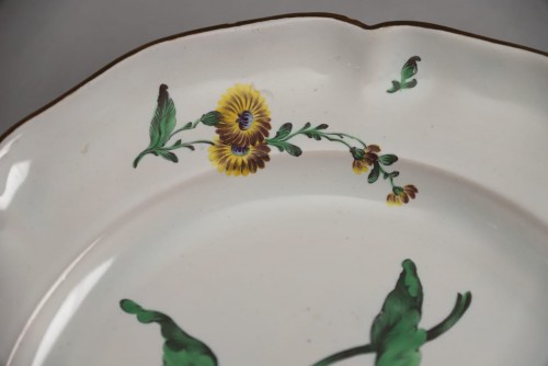 Assiette en faïence de Strasbourg, Joseph Hannong - Antiquités Bastian