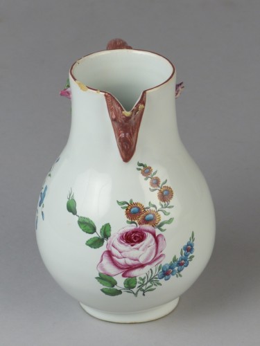 Strasbourg faience milk pot, Hannong 18th century - Porcelain & Faience Style Louis XV