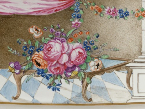 Antiquités - Jardinière à oignons pique fleurs de Lunéville, XVIIIe siècle