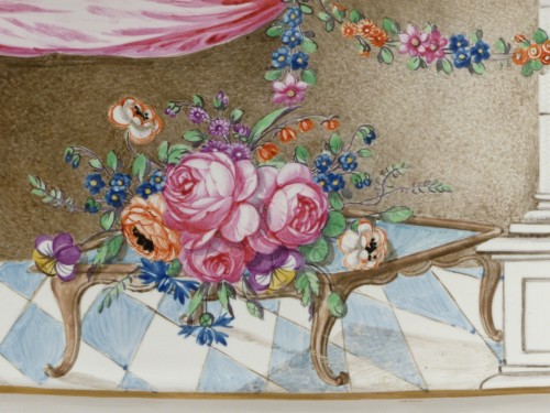 Antiquités - Jardinière à oignons pique fleurs de Lunéville, XVIIIe siècle
