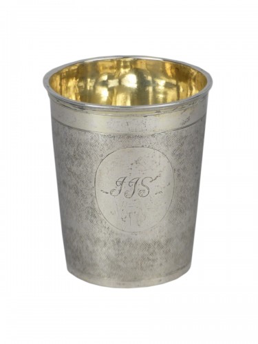 Danish gilded silver beaker, 1701