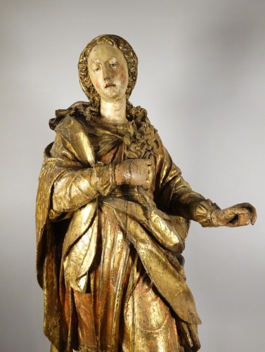 Grande statue polychrome - Sculpture Style 