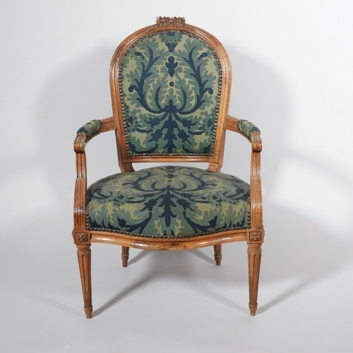 Set of six Louis XVI armchairs - Seating Style Louis XVI