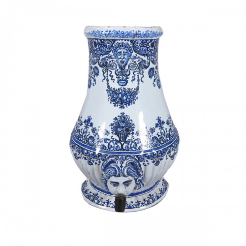 A Strasbourg table fountain in faience, Hannong