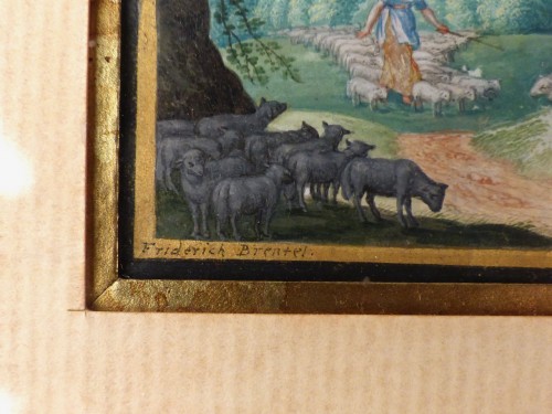 XVIIe siècle - Miniature de l'Ancien Testament par Friedrich Brentel (1580-1651)