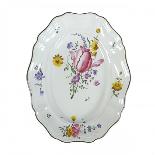 Strasbourg faience platter, Joseph Hannong 18th