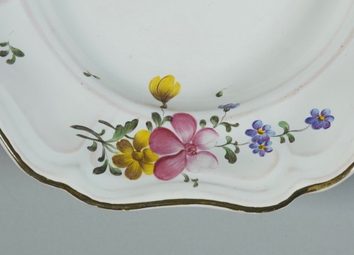 Strasbourg faience platter, Joseph Hannong 18th - 