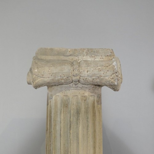 Antiquités - Paire de colonnes en grès
