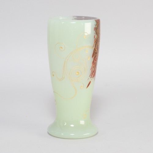 Jade coloured vase, Emile Gallé, Nancy - 